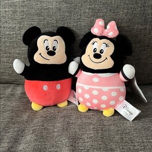 Disney Mickey and Minnie Squishmallow Duo - Black, Red, Pink